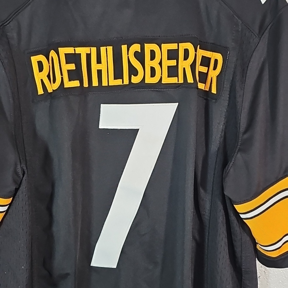Nike Ben Roethlisberger Pittsburgh Steelers black home jersey. - Picture 2 of 7